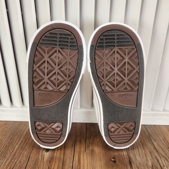 Converse Chuck Taylor All Star Infant Size 9 Optical White Canvas Shoes 7J256 - Picture 8 of 11